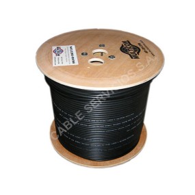 Cable coaxial RG-11 al 90% con mensajero 305 mts