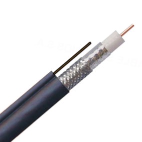 Cable coaxial RG-11 al 90% con mensajero 305 mts