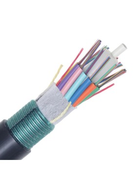 Fibra óptica LT Dry de 96 fibras monomodo con  armadura ITU G.652 C&D