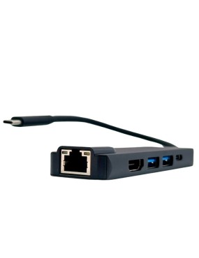 Hub multipuerto 5 en 1 USB C a HDMI 2USB 3.0 Puerto Gigabit Ethernet RJ-45  USB C cargador