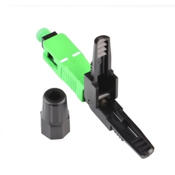 Conector rápido de fibra óptica SC APC tipo caimán