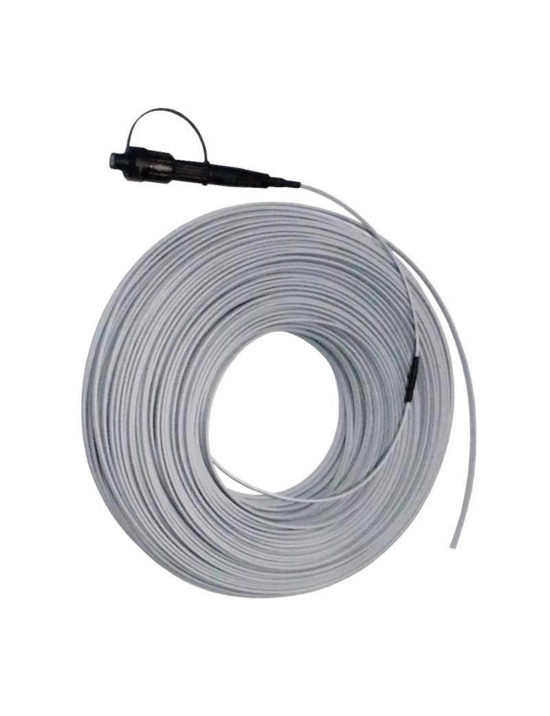 Cable drop plano figura 8 preconectorizado SC/APC compatible 150 mts