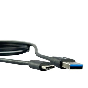 Cable con conectores USB tipo C reversible macho a USB tipo A 3.0 de 1 mt 5Gbps