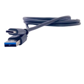 Cable con conectores USB tipo C reversible macho a USB tipo A 3.0 de 1 mt 5Gbps