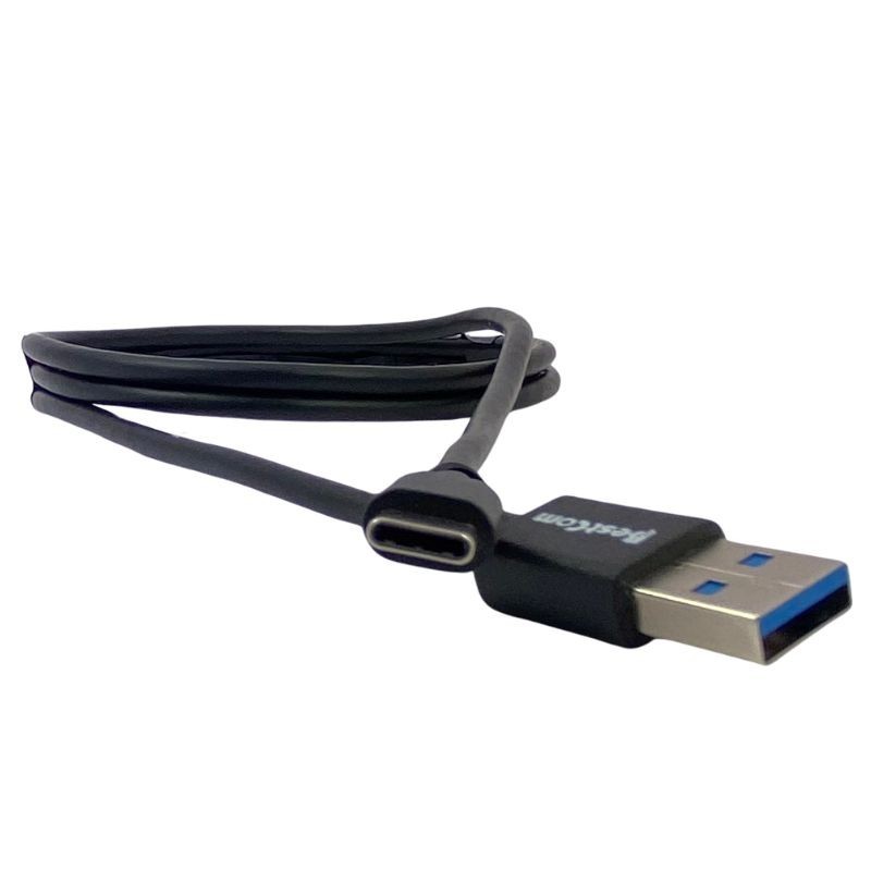 Cable con conectores USB tipo C reversible macho a USB tipo A 3.0 de 1 mt 5Gbps