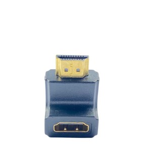 Adaptador HDMI de 90° con conectores HDMI hembra a macho tipo A