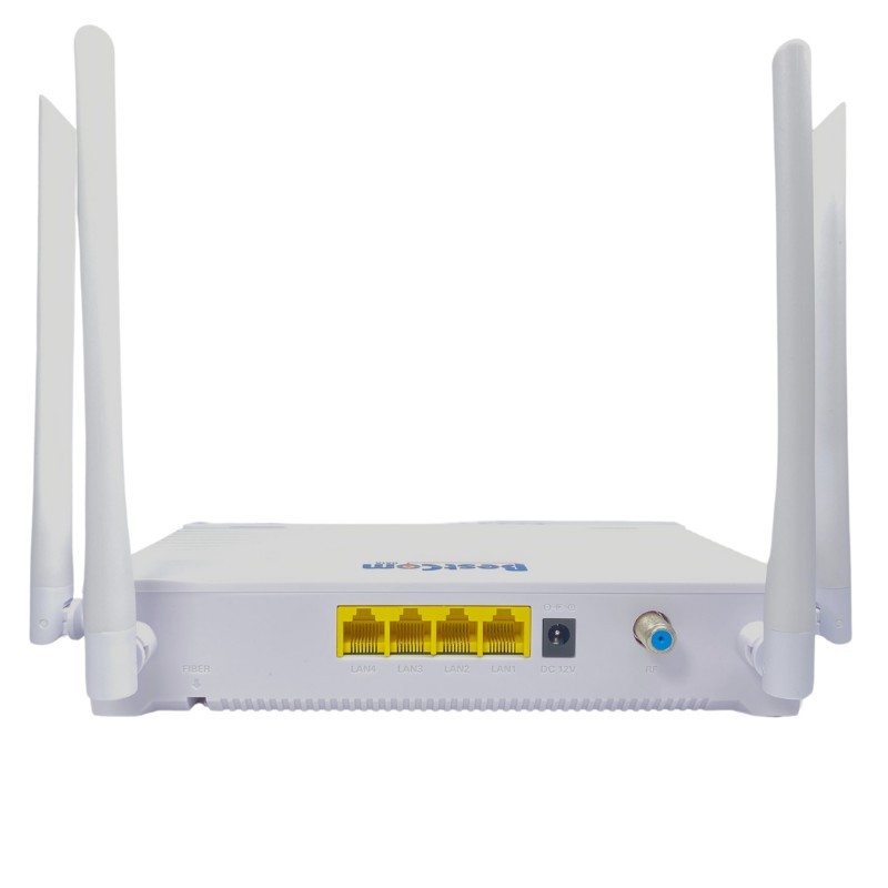 ONU XPON doble banda 2WiFi 6 4GE + CATV AX1500