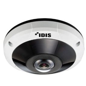 DC-Y6C16WRX-A  IDIS® Cámara IP de ojo de pez IR antivandálica de 12 MP IP67