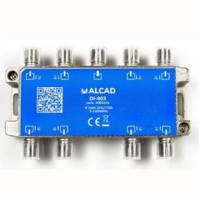 Repartidor de señal para TV terrestre y satélite de 8 salidas  5 a 2.400 MHz