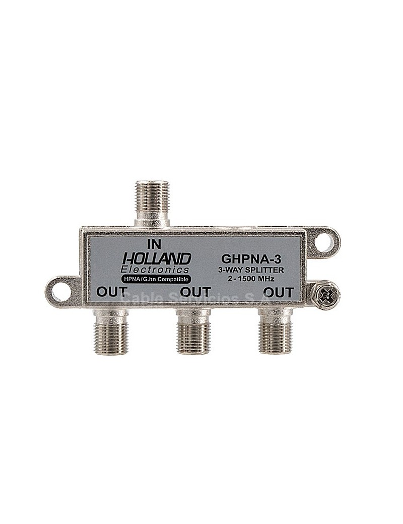GHPNA-3 Holland Electronics® Splitter IPTV de 3 salidas 4-1500 MHz