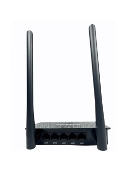 Router WiFi 300Mbps 4 puertos LAND antena dual omnidireccional.