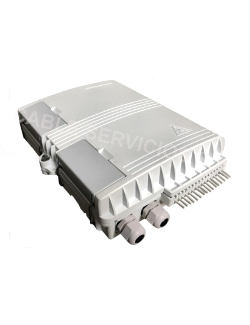 Caja terminal de fibra óptica de 16 puertos SC IP65 montaje en pared o poste