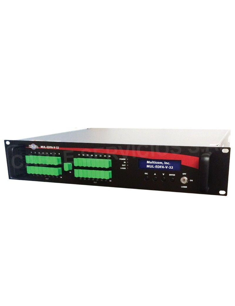 Amplificador óptico EDFA 32 puertos 1550nm para CATV de alta potencia