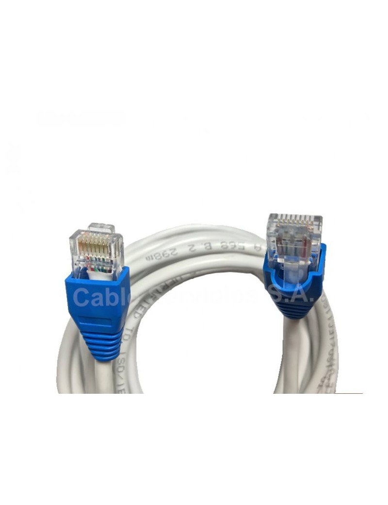 Collar Alfombra negar Cable de red internet UTP patch cord CAT 5e con conectores RJ45 8P8C macho  5 mts