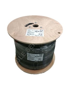 Cable coaxial RG-6 60% Tri-Shield liso negro / Cable Servicios S.A.