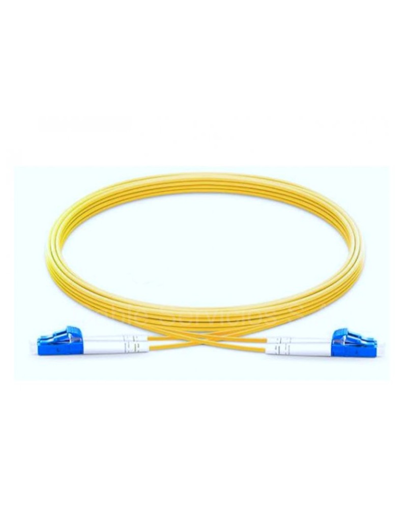 Patch cord de fibra óptica LC/UPC duplex a LC/UPC 1 mt monomodo dúplex